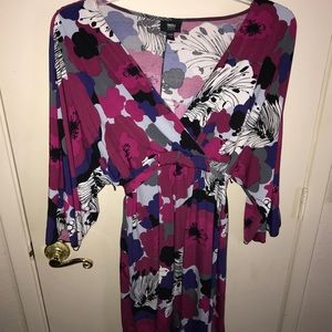 Woman’s Mossimo Floral Faux Wrap Dress SZ 20/22